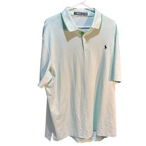 RLX Ralph Lauren Men's XL Polo Shirt Light Green Short Sleeve‎ Golf Casual